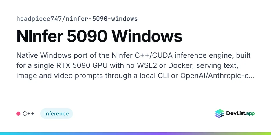 NInfer 5090 Windows