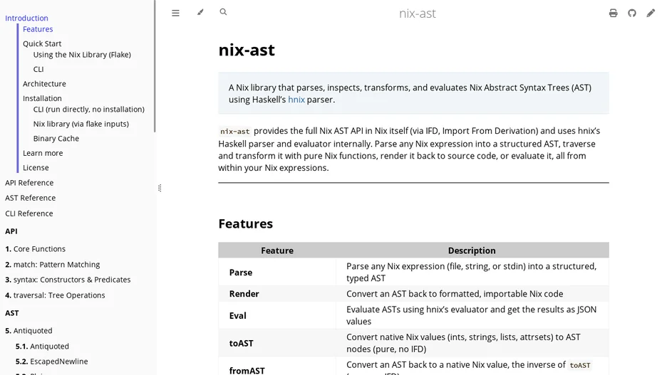 nix-ast