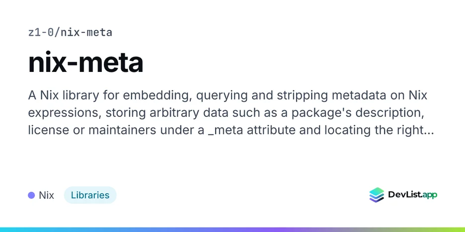 nix-meta