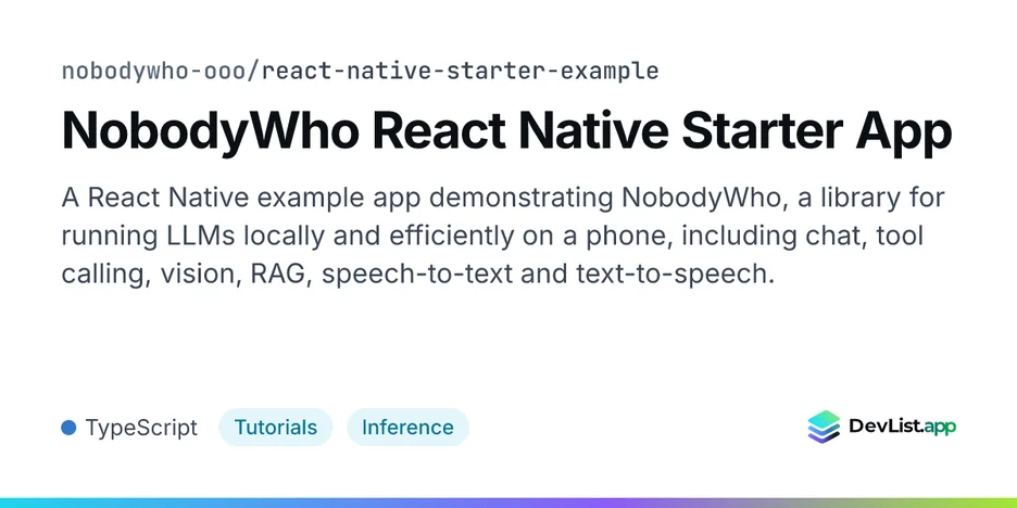 NobodyWho React Native Starter App