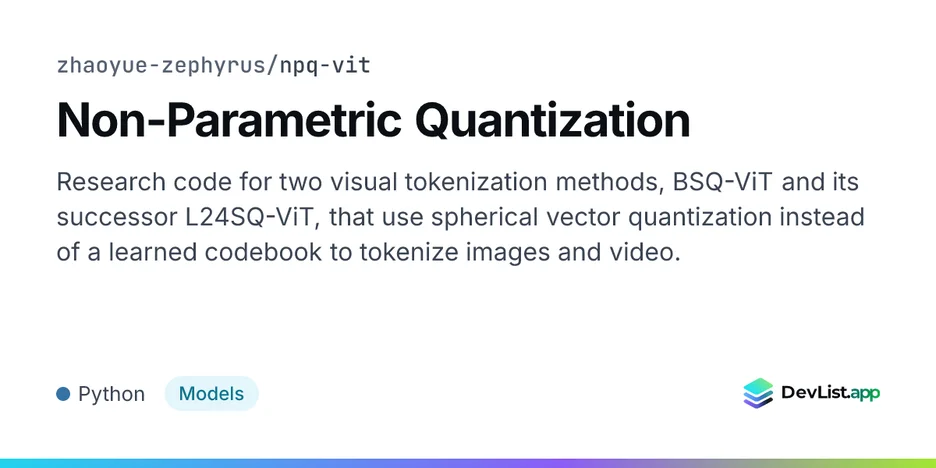Non-Parametric Quantization