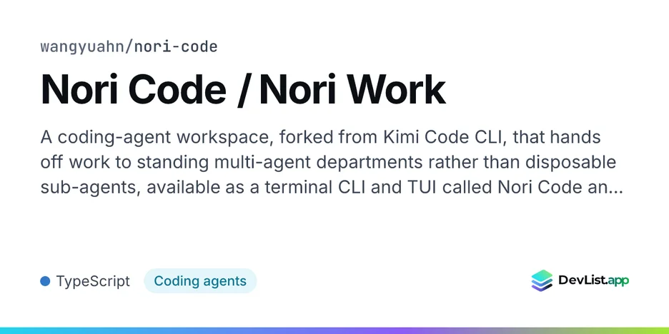 Nori Code / Nori Work