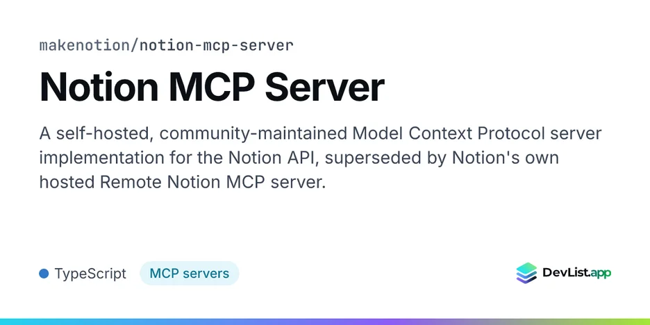 Notion MCP Server