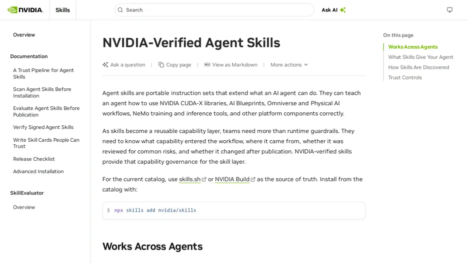 NVIDIA Agent Skills