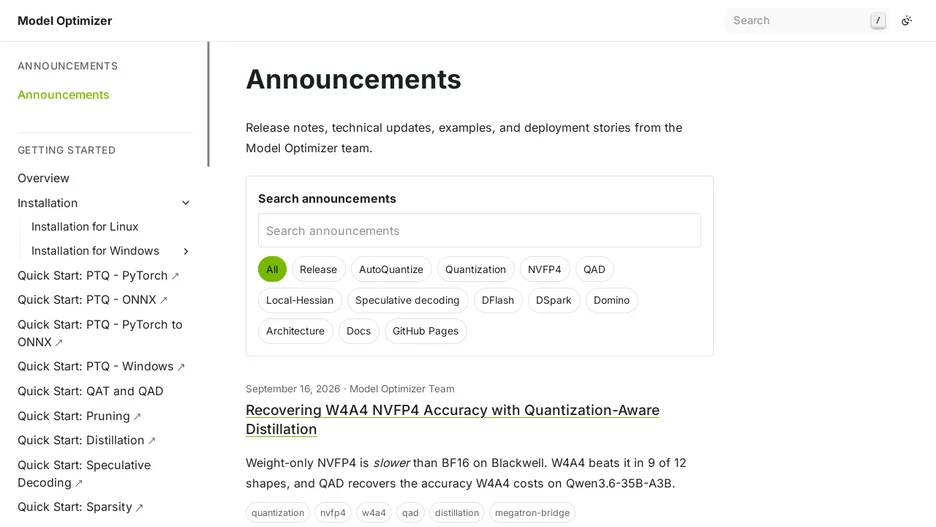 NVIDIA Model Optimizer