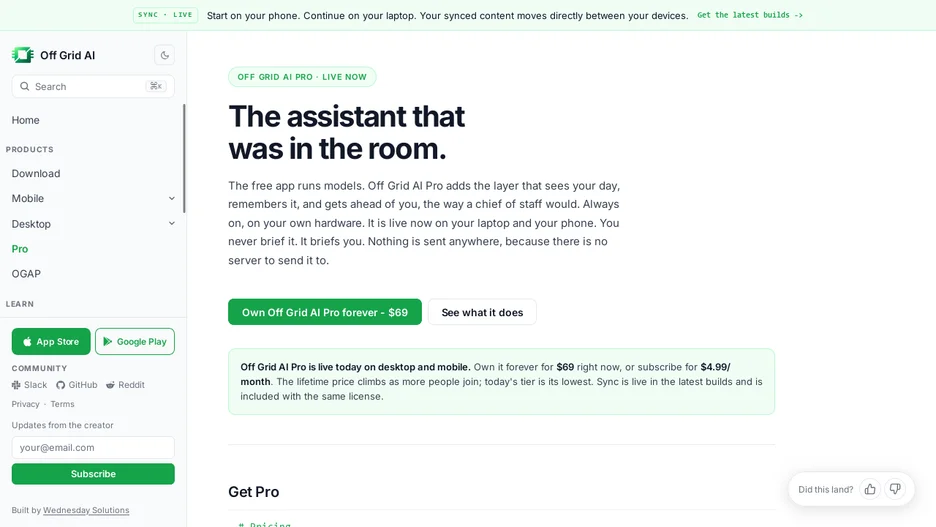 Off Grid AI