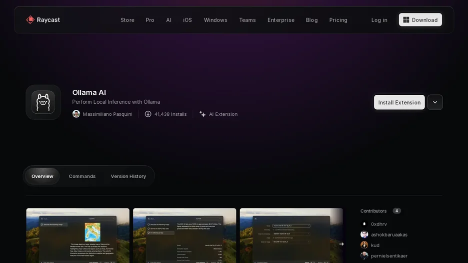 Ollama AI for Raycast