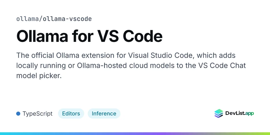 Ollama for VS Code