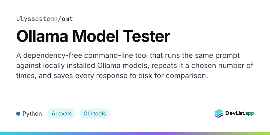 Ollama Model Tester