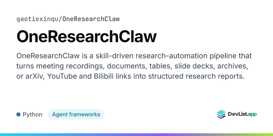 OneResearchClaw