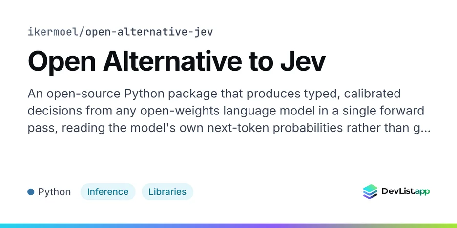 Open Alternative to Jev