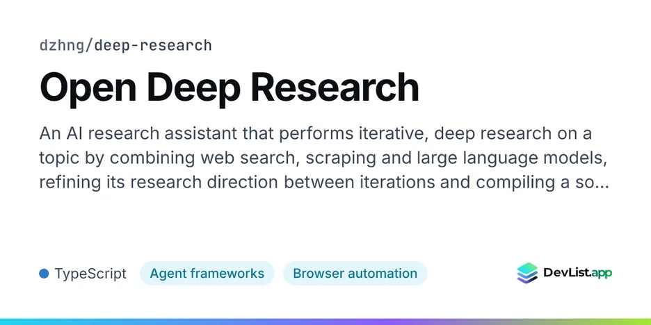Open Deep Research
