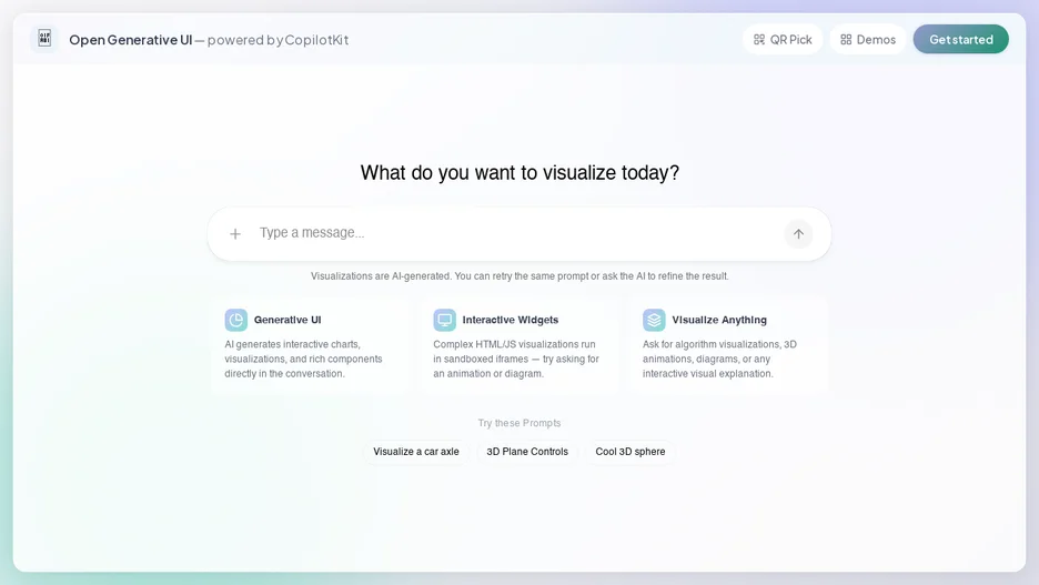 Open Generative UI
