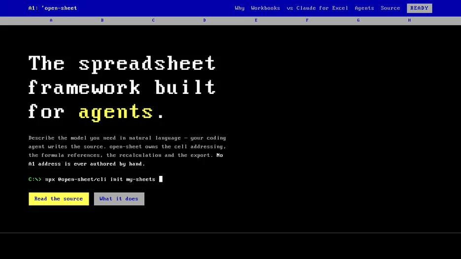 open-sheet