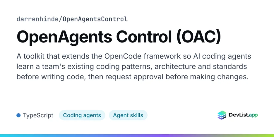 OpenAgents Control (OAC)