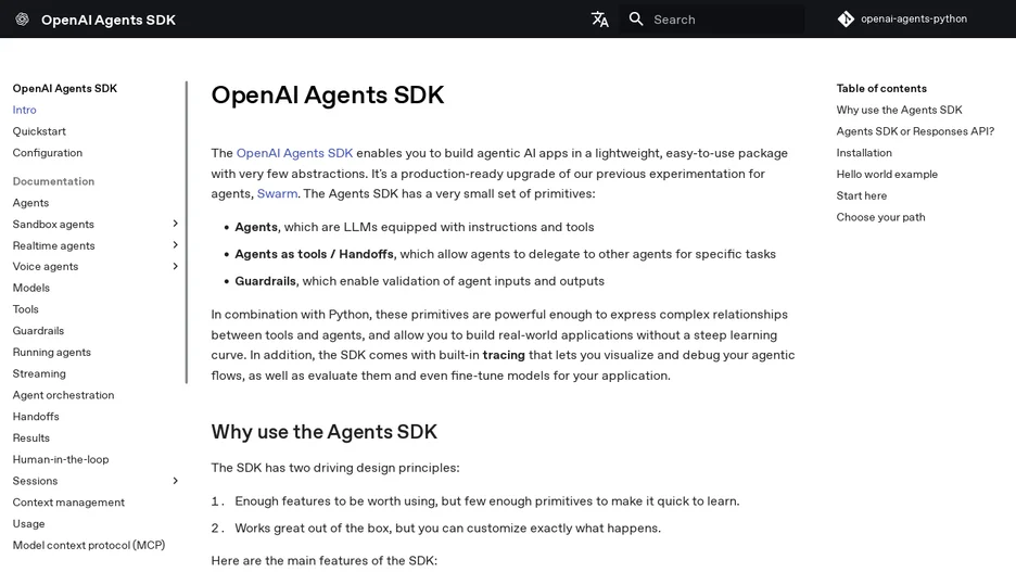 OpenAI Agents SDK