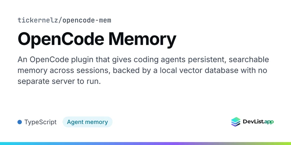 OpenCode Memory