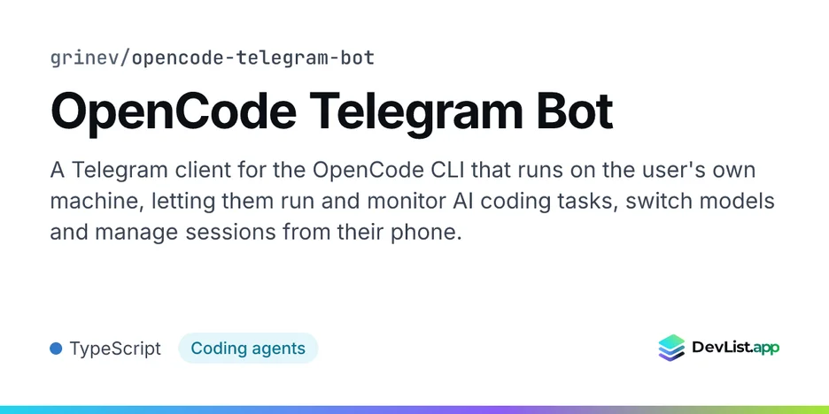 OpenCode Telegram Bot