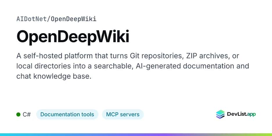 OpenDeepWiki