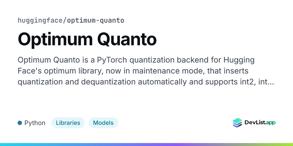 Optimum Quanto