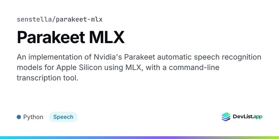 Parakeet MLX