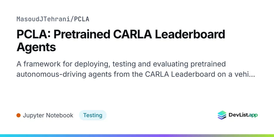 PCLA: Pretrained CARLA Leaderboard Agents