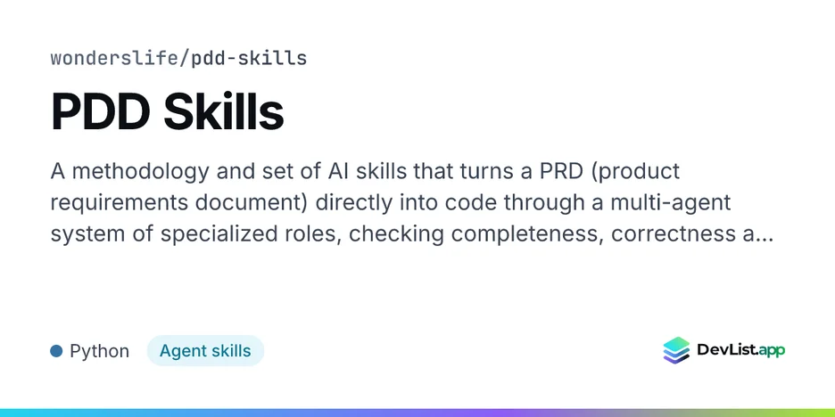 PDD Skills