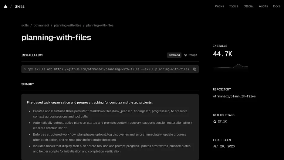 Planning with Files