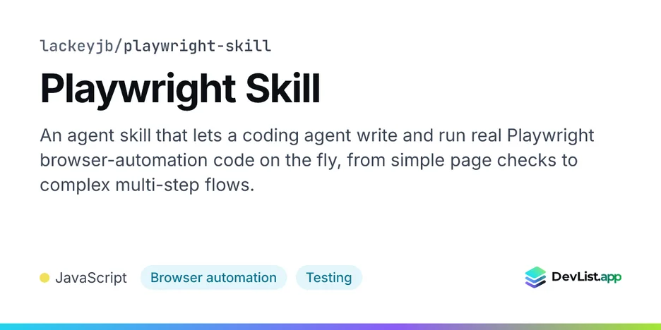 Playwright Skill