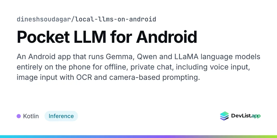 Pocket LLM for Android