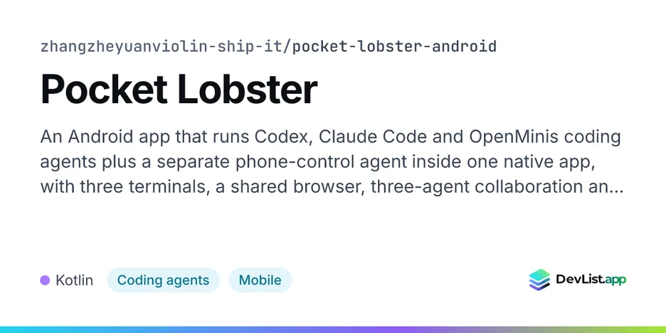 Pocket Lobster