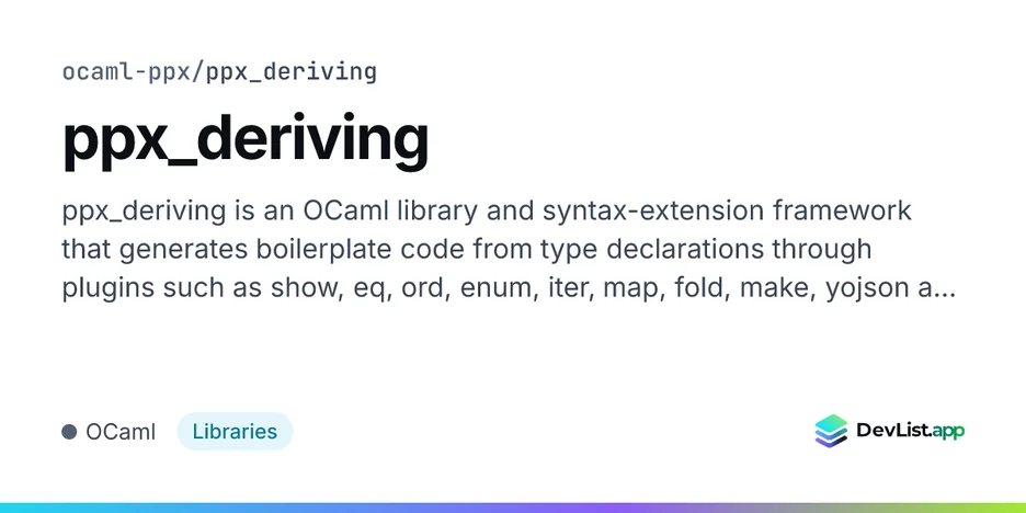 ppx_deriving