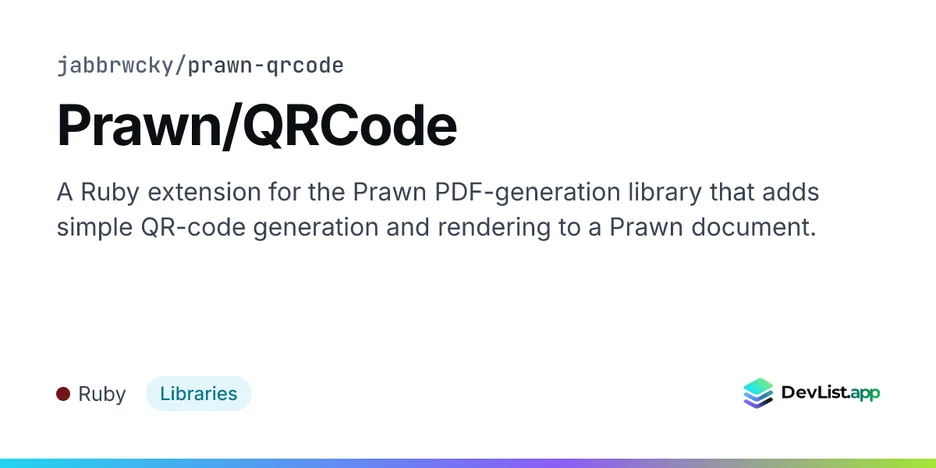 Prawn/QRCode