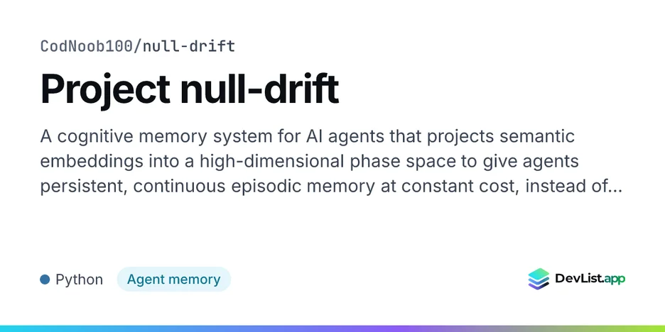 Project null-drift