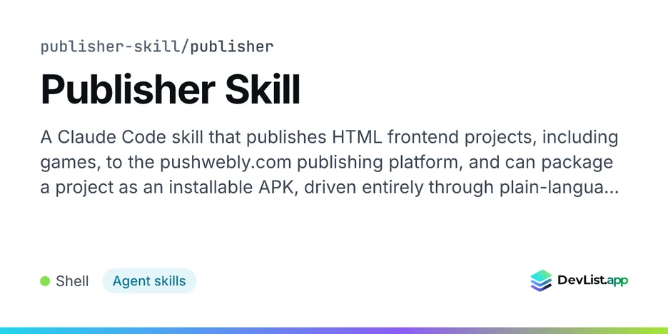 Publisher Skill