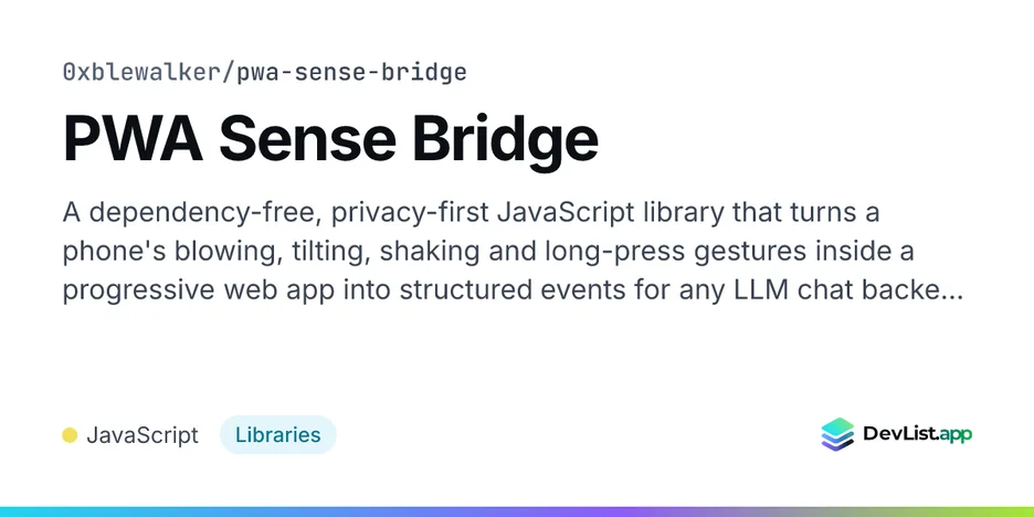 PWA Sense Bridge