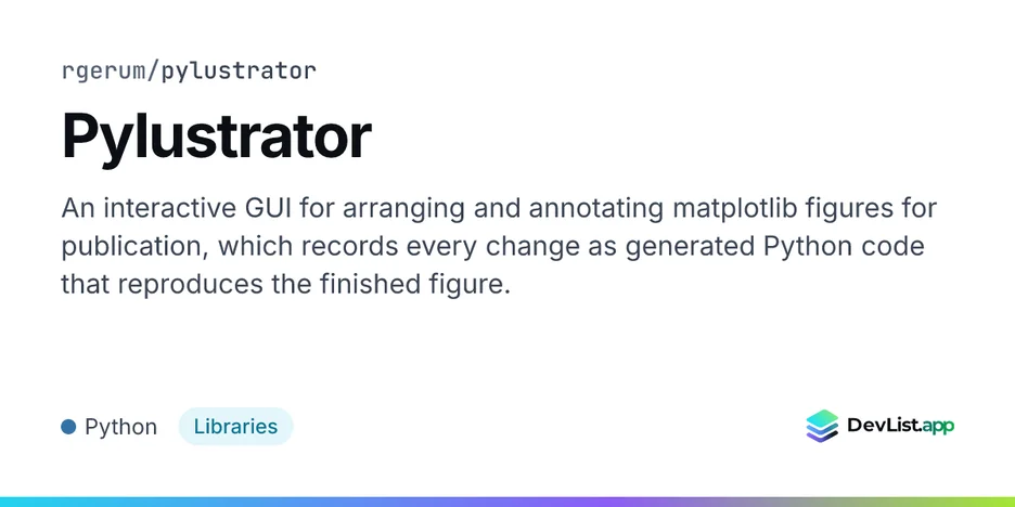 Pylustrator