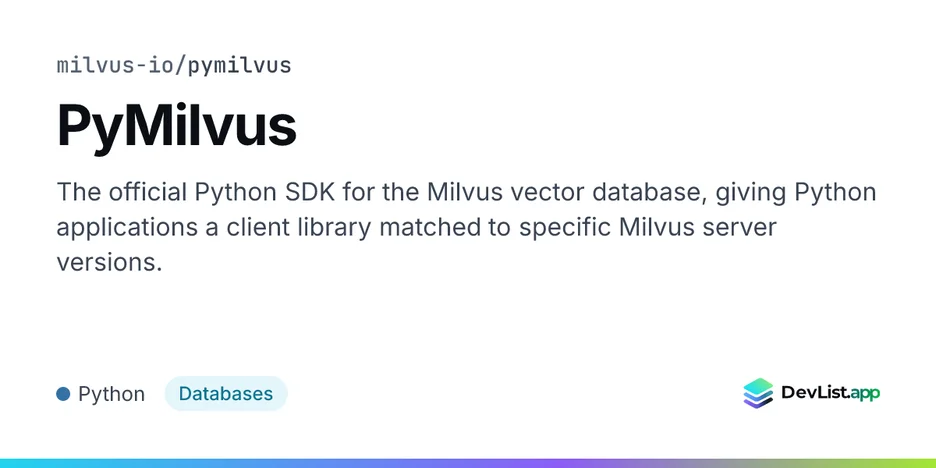 PyMilvus