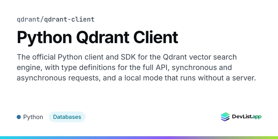 Python Qdrant Client