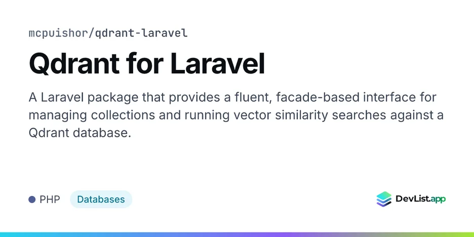 Qdrant for Laravel