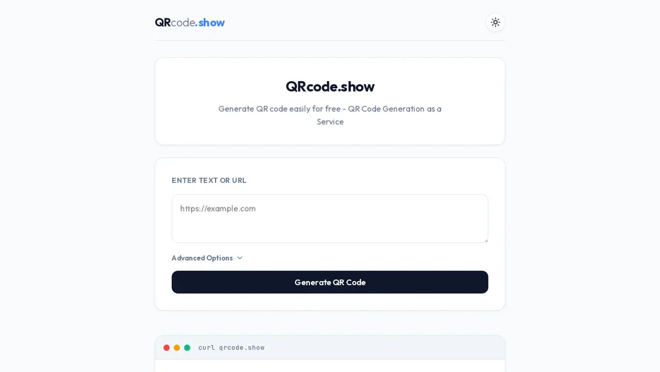 QRcode.show