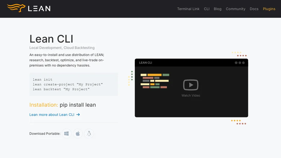 QuantConnect Lean CLI