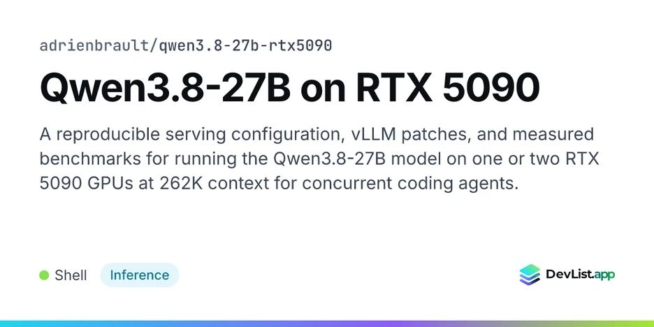 Qwen3.8-27B on RTX 5090