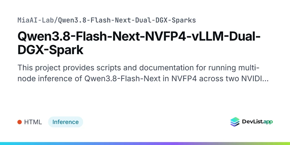 Qwen3.8-Flash-Next-NVFP4-vLLM-Dual-DGX-Spark