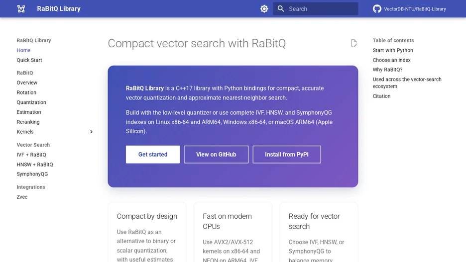 RaBitQ Library