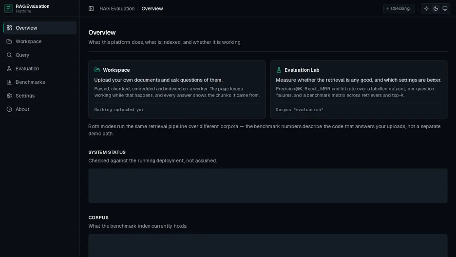 RAG Evaluation Platform