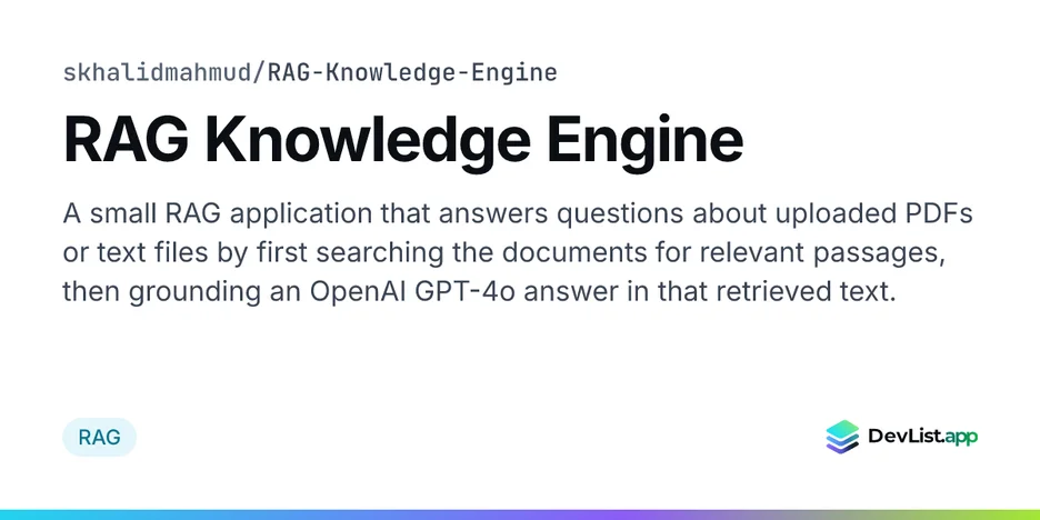 RAG Knowledge Engine