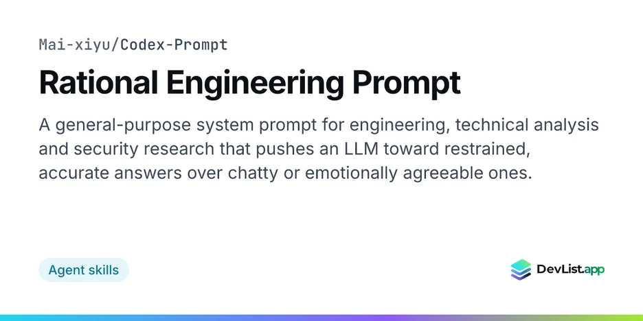 Rational Engineering Prompt