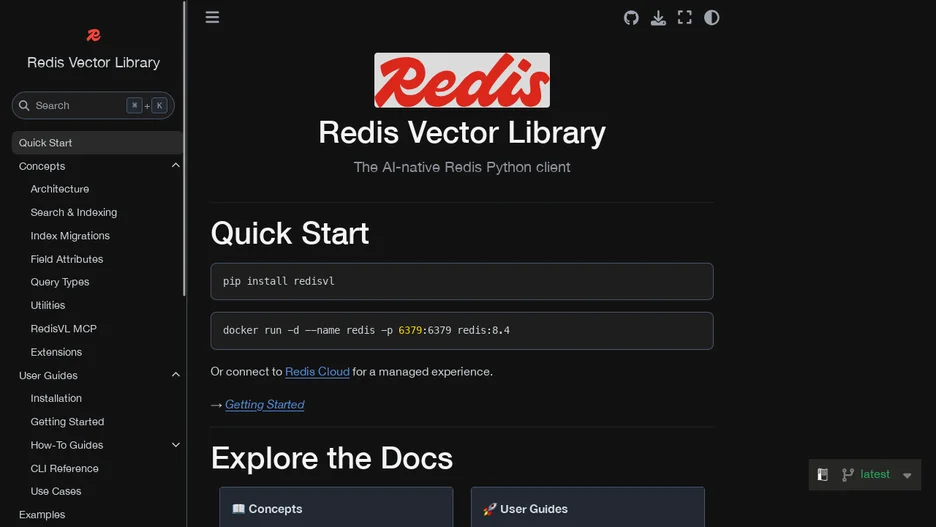 Redis Vector Library
