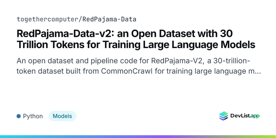 RedPajama-Data-v2: an Open Dataset with 30 Trillion Tokens for Training Large Language Models